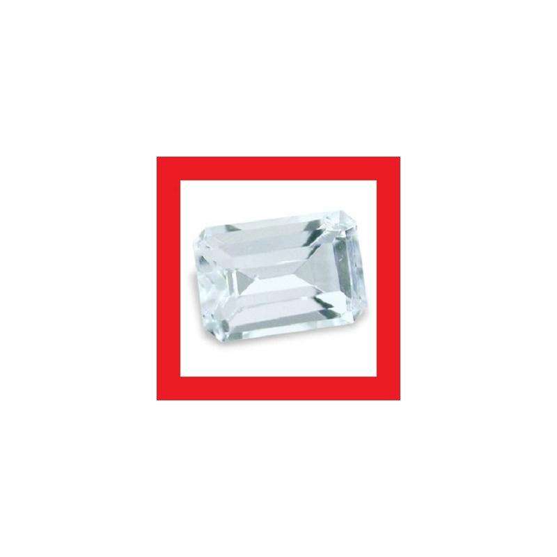 Aquamarine [Africa] - Faceted Rectangle Shape - 0.23cts