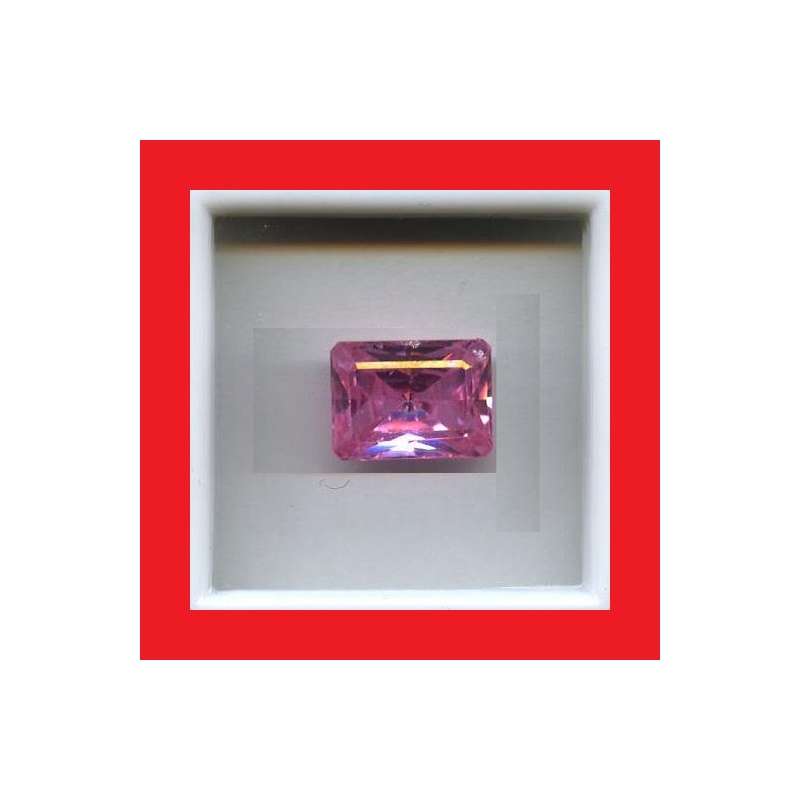 Cubic Zirconium - Faceted Rectangle Shape - 14.28cts