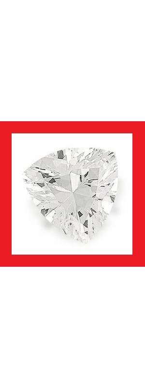 Cubic Zirconium - Faceted Triangle Shape - 2.85cts
