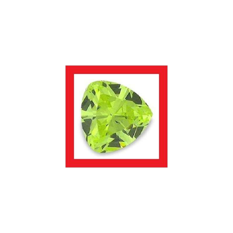 Cubic Zirconium - Faceted Triangle Shape - 3.38cts