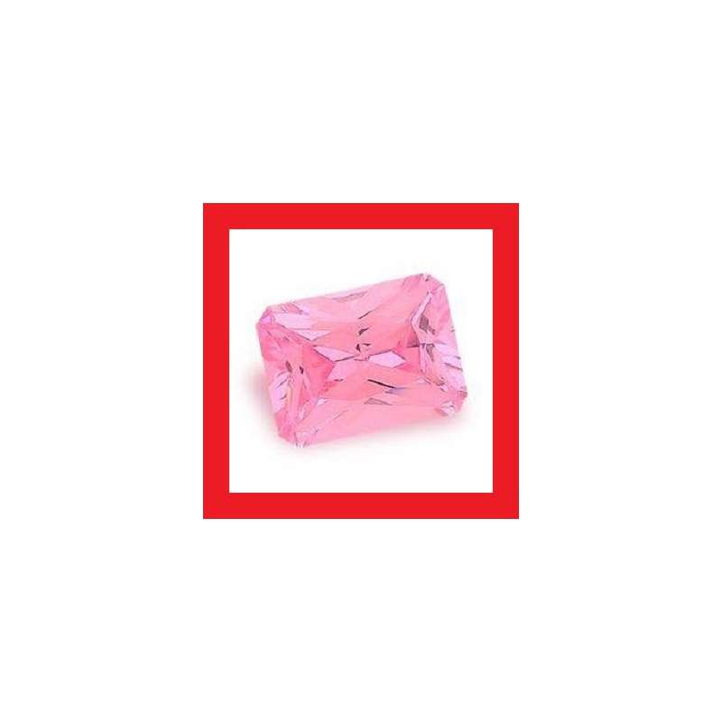 Cubic Zirconium - Faceted Rectangle Shape - 0.88cts