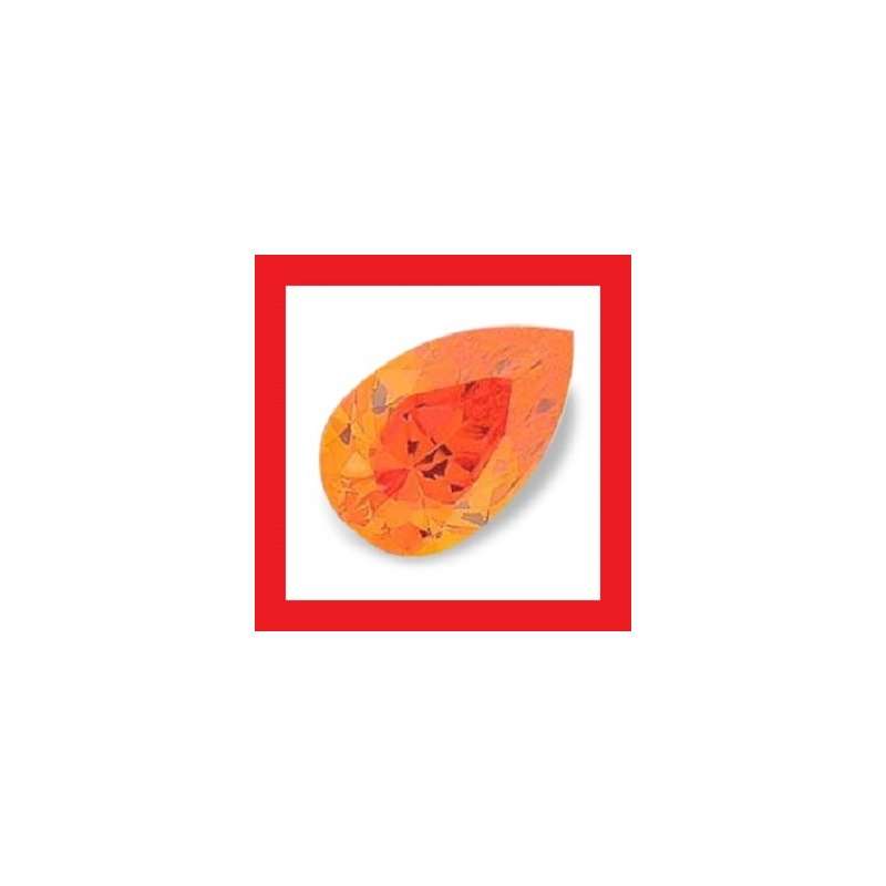 Cubic Zirconium - Faceted Pear Shape - 1.43cts