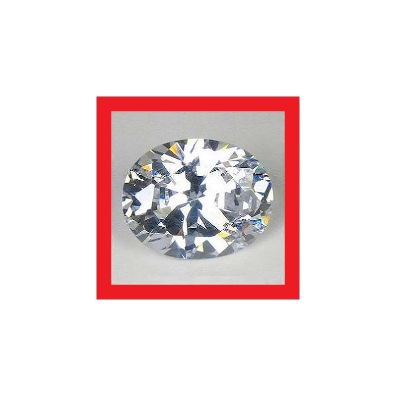 Cubic Zirconium - Faceted Oval Shape - 3.02cts