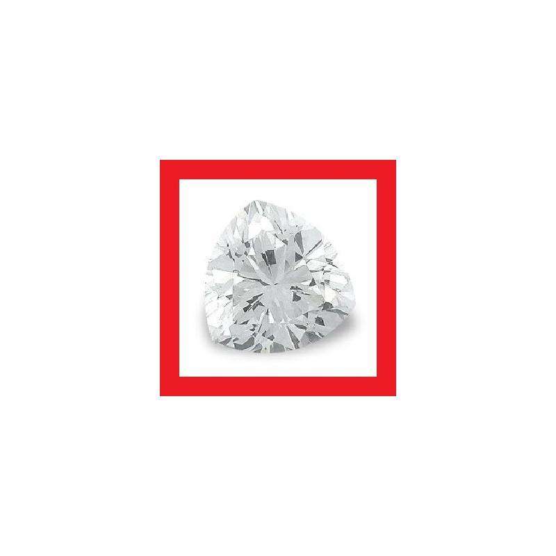 Cubic Zirconium - Faceted Triangle Shape - 4.48cts