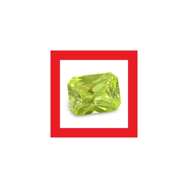 Cubic Zirconium - Faceted Rectangle Shape - 7.45cts