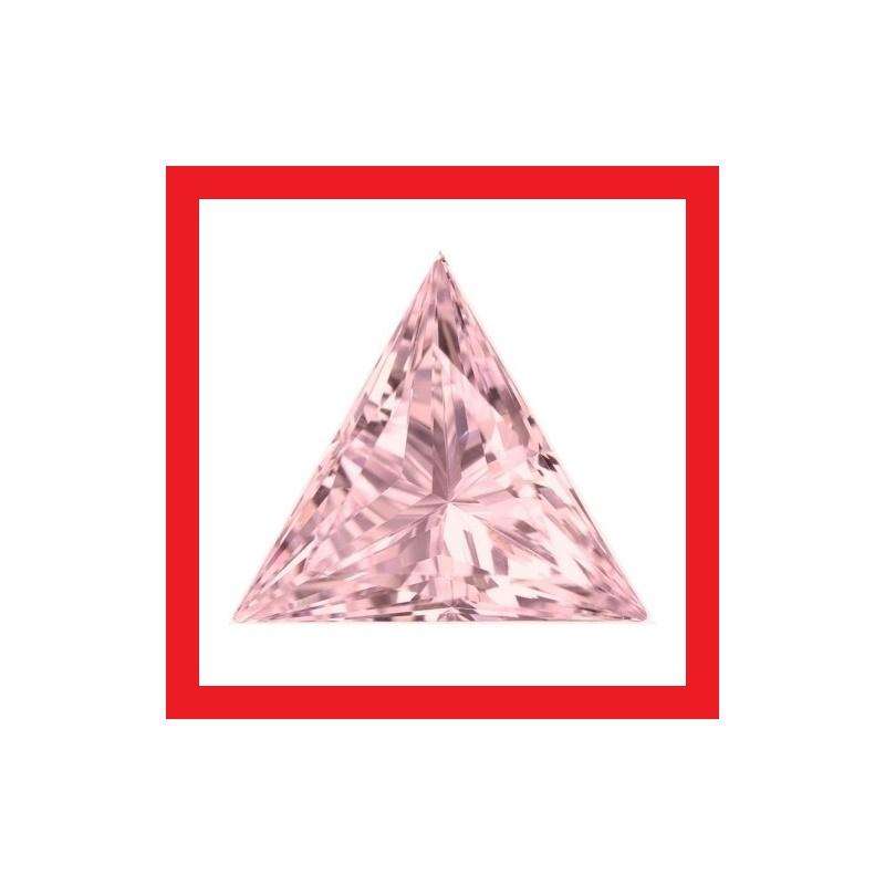 Cubic Zirconium - Faceted Triangle Shape - 2.90cts