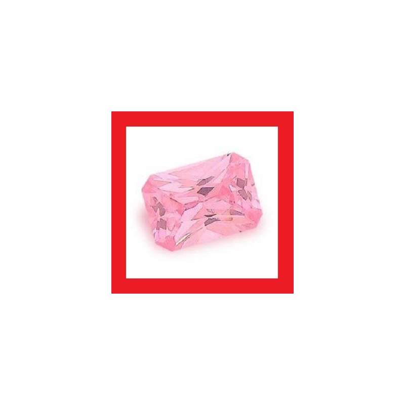 Cubic Zirconium - Faceted Rectangle Shape - Parcel Of Three - Total 2.13cts