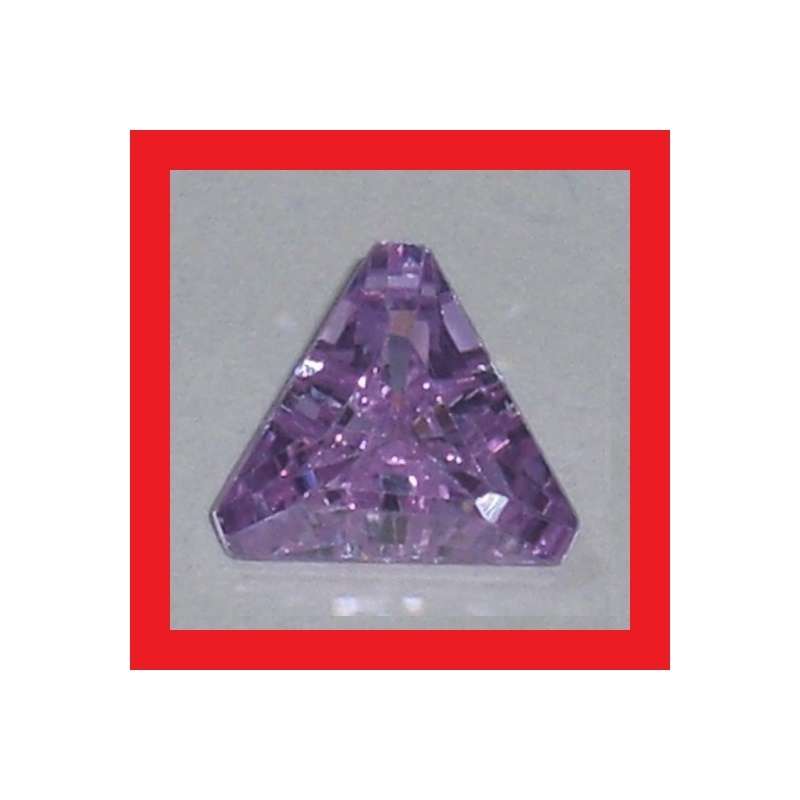 Cubic Zirconium - Faceted Triangle Shape - 4.00cts