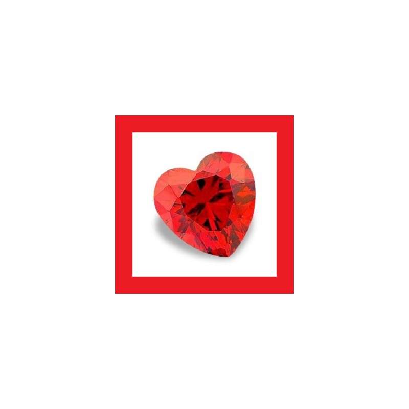 Cubic Zirconium - Faceted Heart Shape - 15.32cts