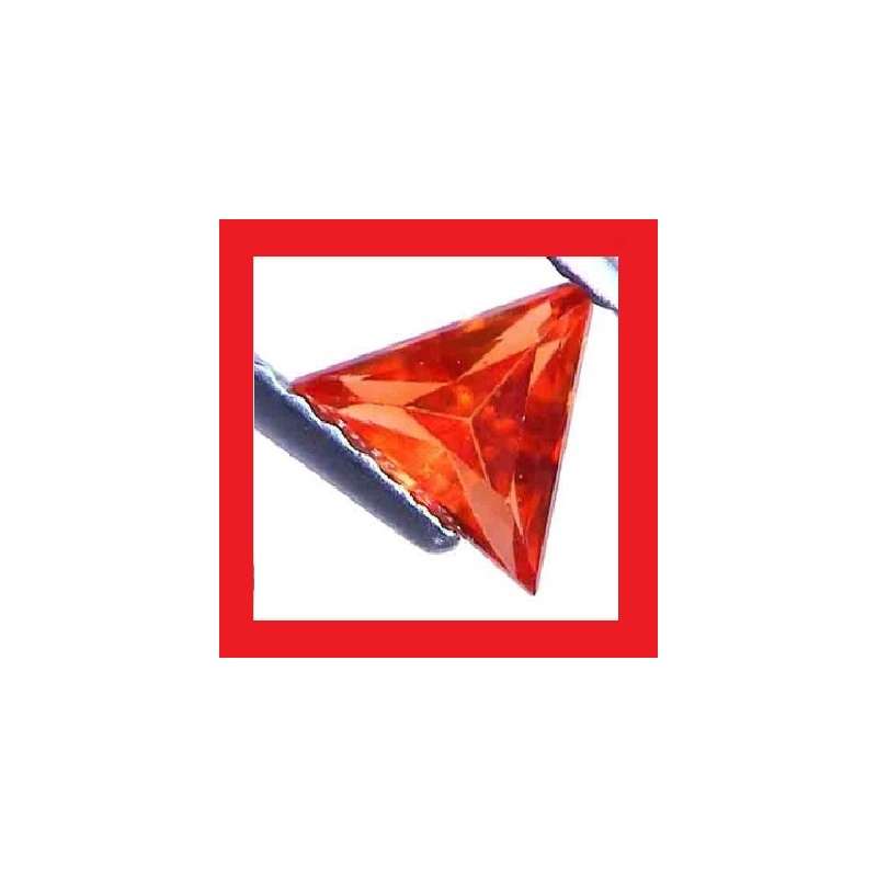 Cubic Zirconium - Faceted Triangle Shape - Parcel Of Five Weight 2.37cts