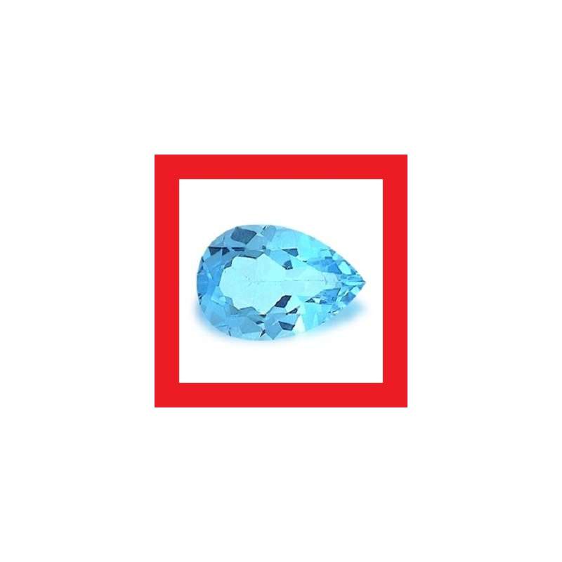 Cubic Zirconium - Faceted Pear Shape - 0.59cts