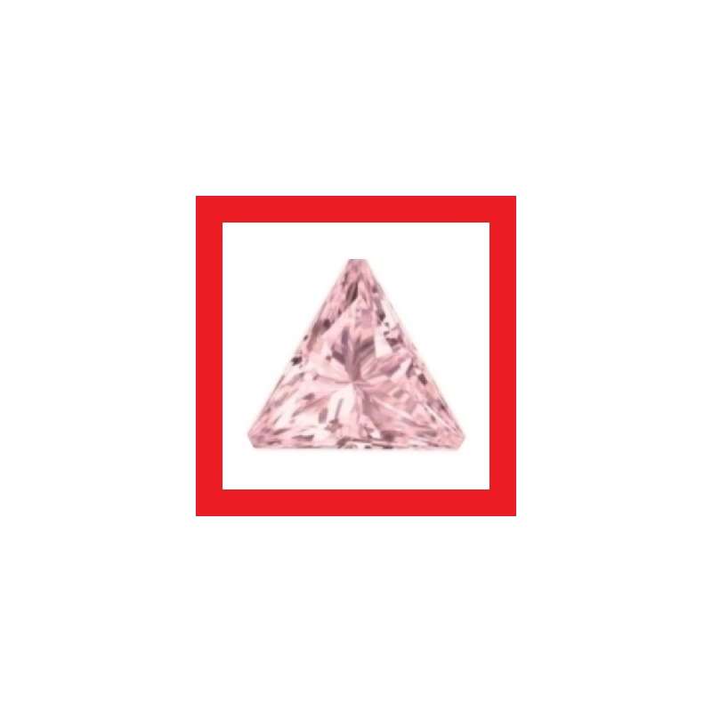 Cubic Zirconium - Faceted Triangle Shape - 2.32cts