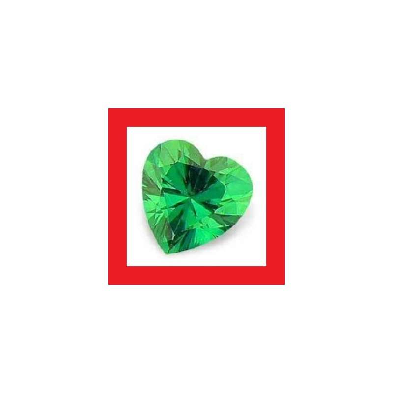 Cubic Zirconium - Faceted Heart Shape - 0.85cts