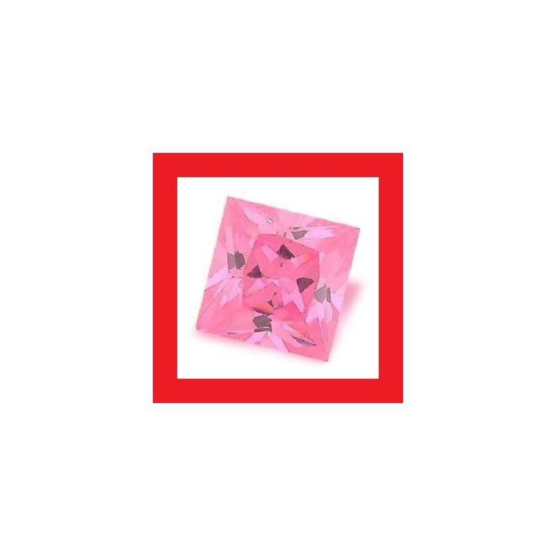 Cubic Zirconium - Faceted Square Shape - 0.27cts To 0.30cts - Parcel Of Four