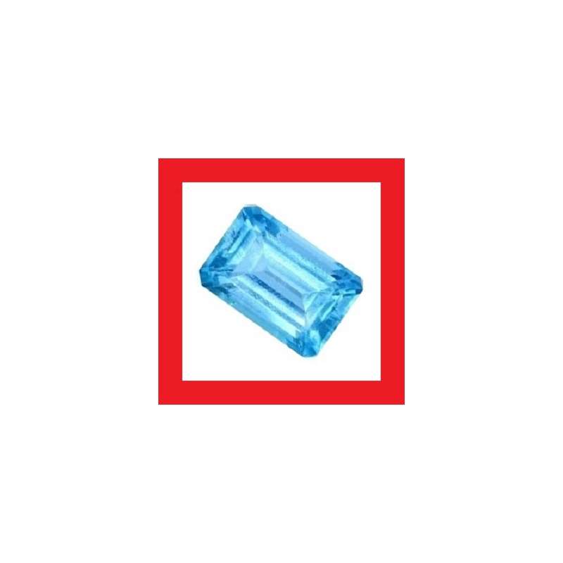 Cubic Zirconium - Faceted Rectangle Shape - 0.89cts