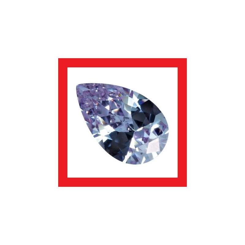Cubic Zirconium - Faceted Pear Shape - 0.78cts