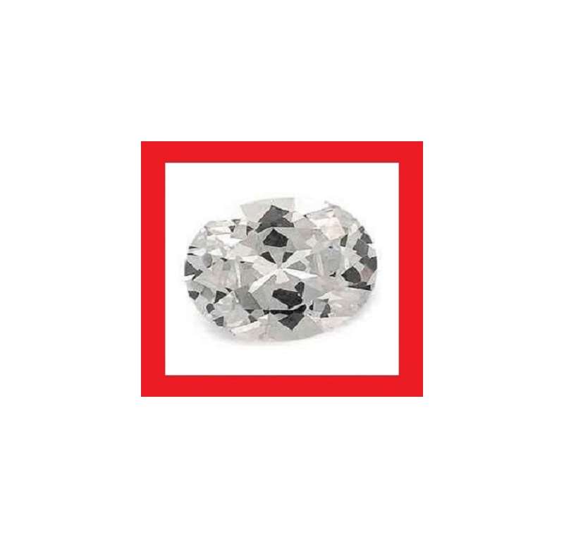Cubic Zirconium - Faceted Oval Shape - 2.07cts