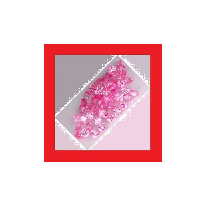 Cubic Zirconium - Faceted Round Shape - +/-0.29cts - Parcel Of Five