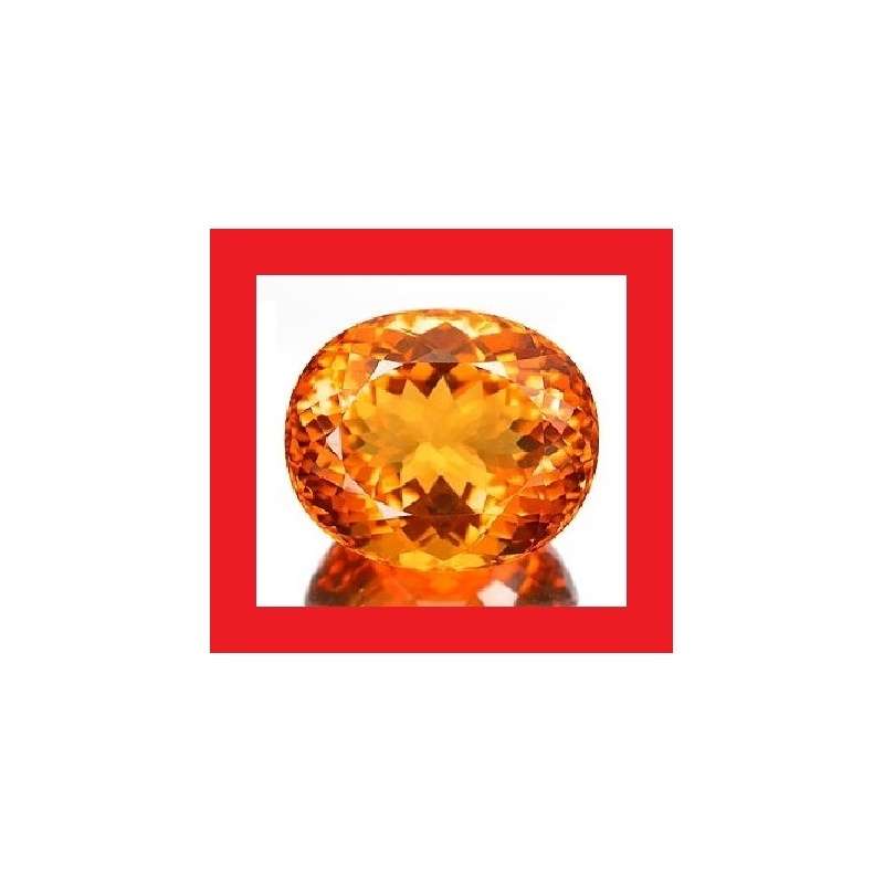 Citrine [Brazil] - Faceted Oval Shape - 48.03cts