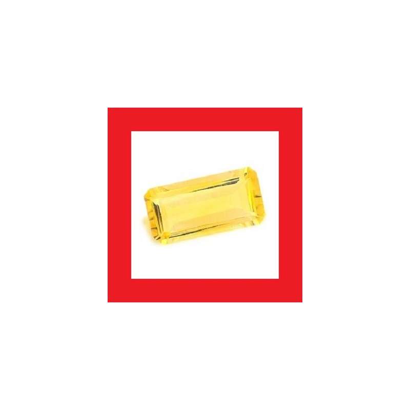 CITRINE -  Faceted Rectangle Shape - 4.23cts
