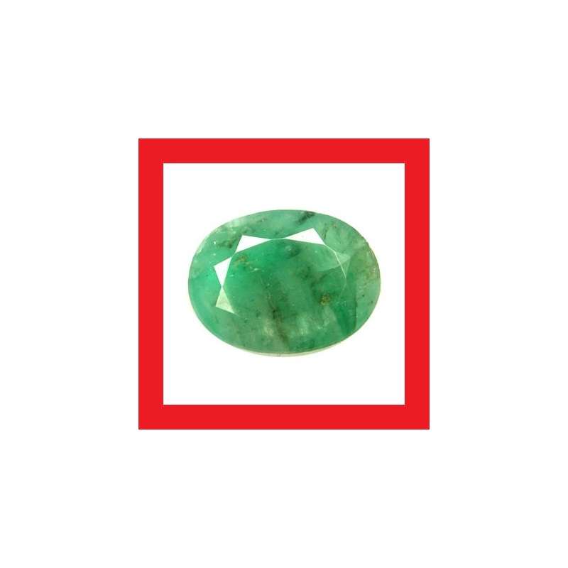 Emerald - Faceted Oval Shape - 4.99cts
