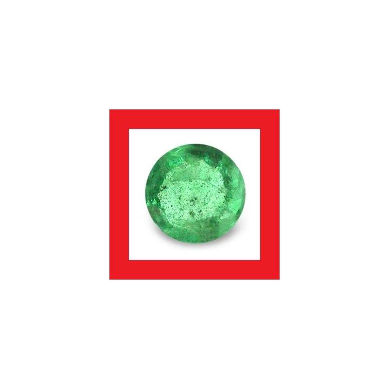 Emerald [Africa] - Faceted  Round Shape - 0.115cts
