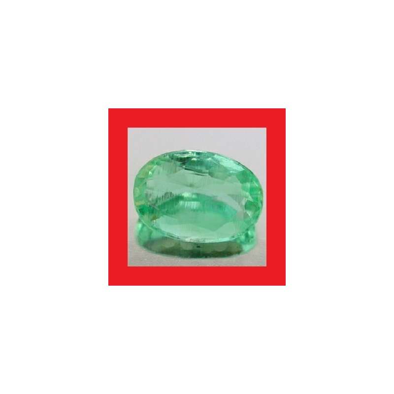 Emerald [Brazil] - Faceted  Oval Shape - 0.764cts