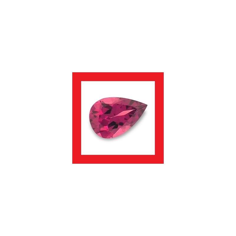 Garnet [Rhodolite Africa] - Faceted Pear Shape - 0.26cts