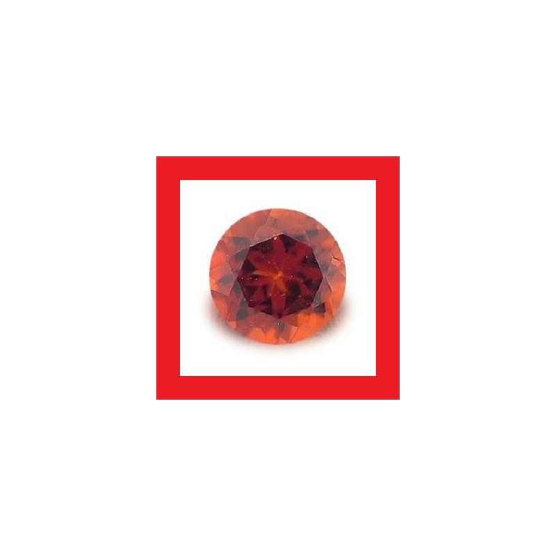 Garnet [Mozambique] - Faceted Round Shape - 0.40cts