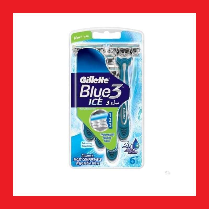 Gillette Blue 3 Ice Disposable Razor Pack of 6