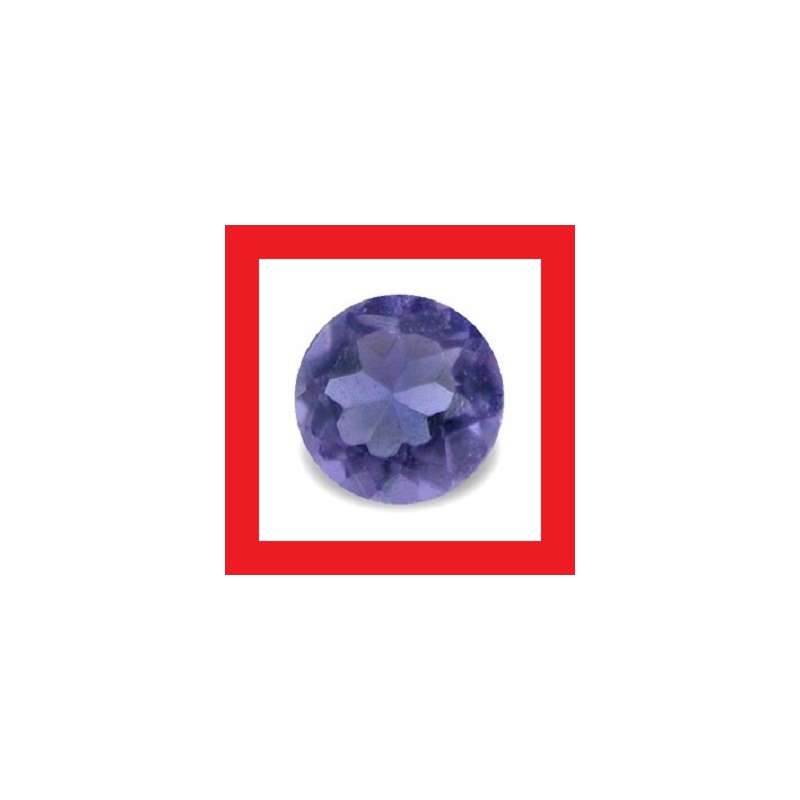 Iolite [Africa] - Faceted Round Shape - 0.125cts
