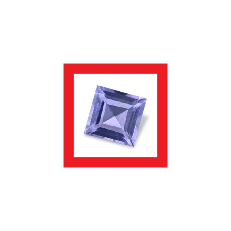 Iolite [Africa] - Faceted Square Shape - Parcel Of 4 Total Weight 0.20cts