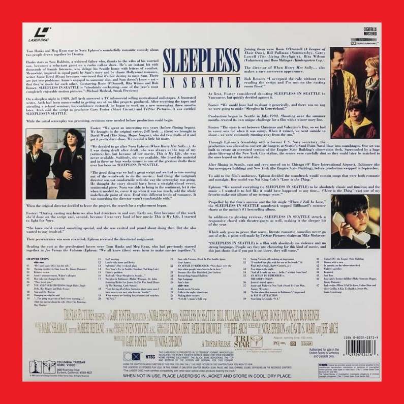 LaserDisc - Sleepless In Seattle (1993)