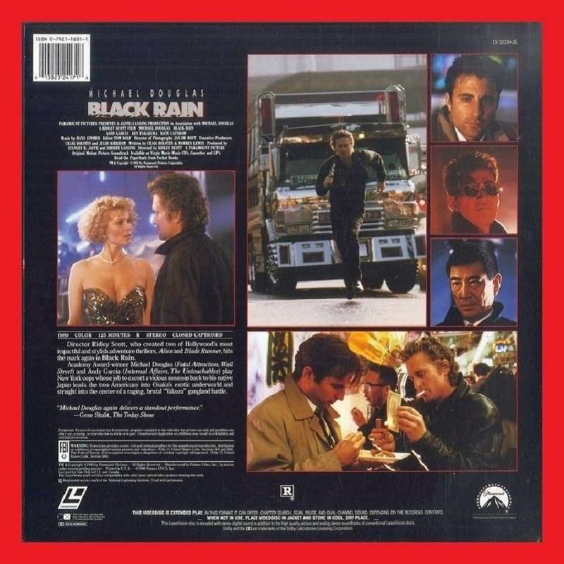 LaserDisc - Black Rain  (1989) [Letterbox Edition]