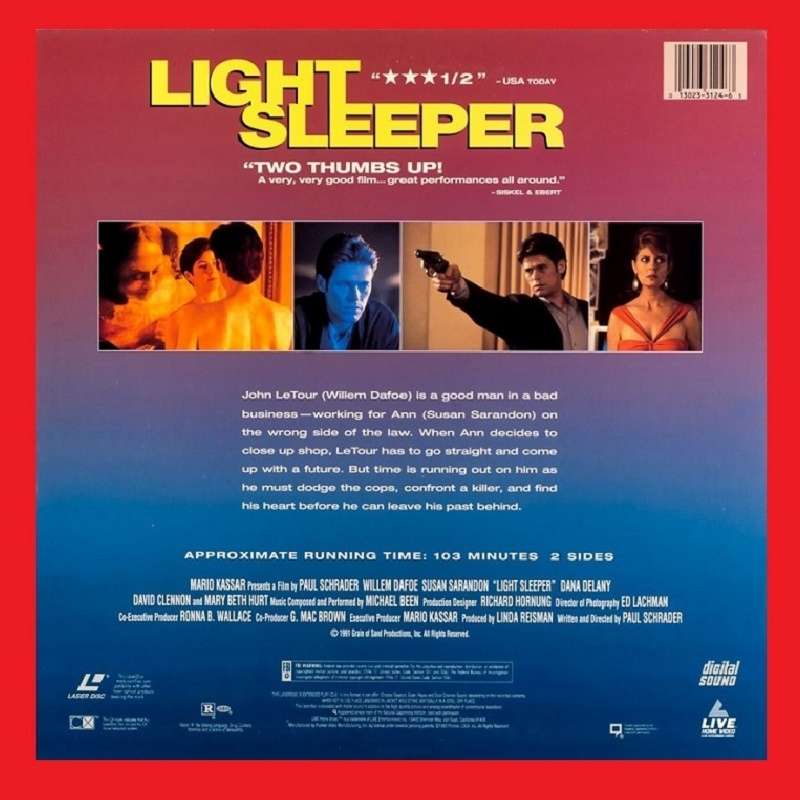 LaserDisc - Light Sleeper (1992)