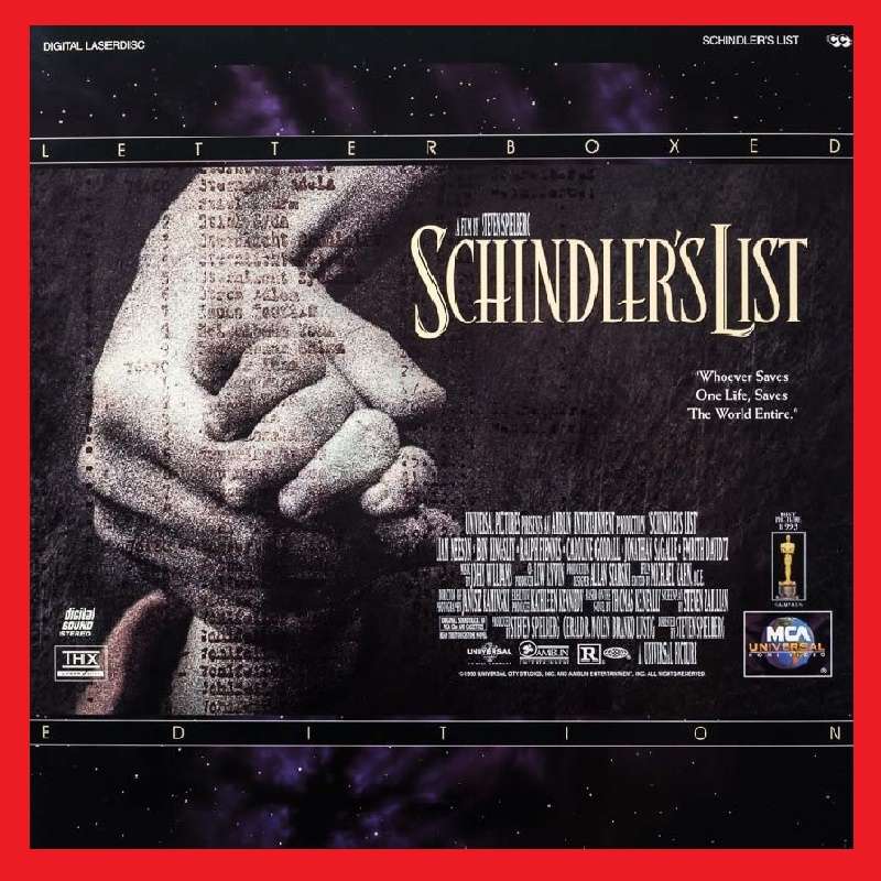 LaserDisc - Schindler's List [Letterbox Edition]