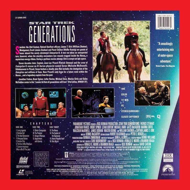 LaserDisc - Star Trek VII: Generations (1994)