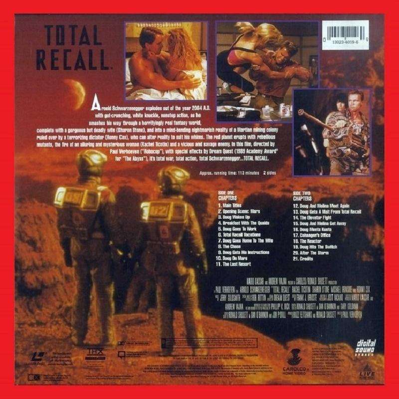 LaserDisc - Total Recall [Widescreen Edition]