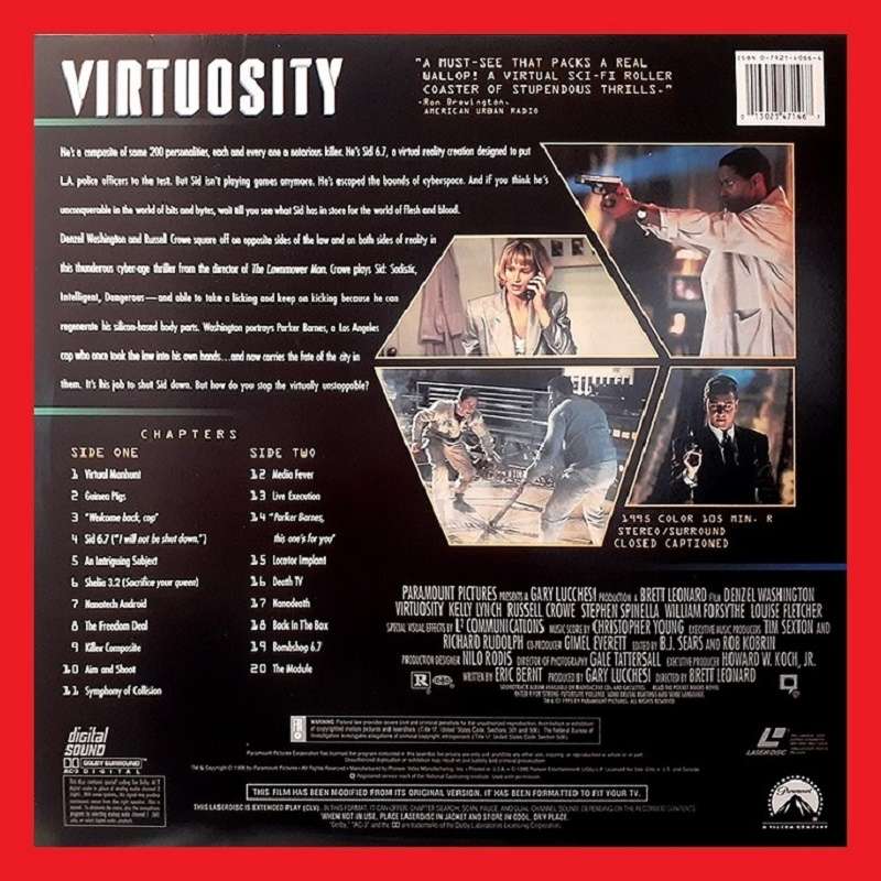 LaserDisc - Virtuosity (1995)