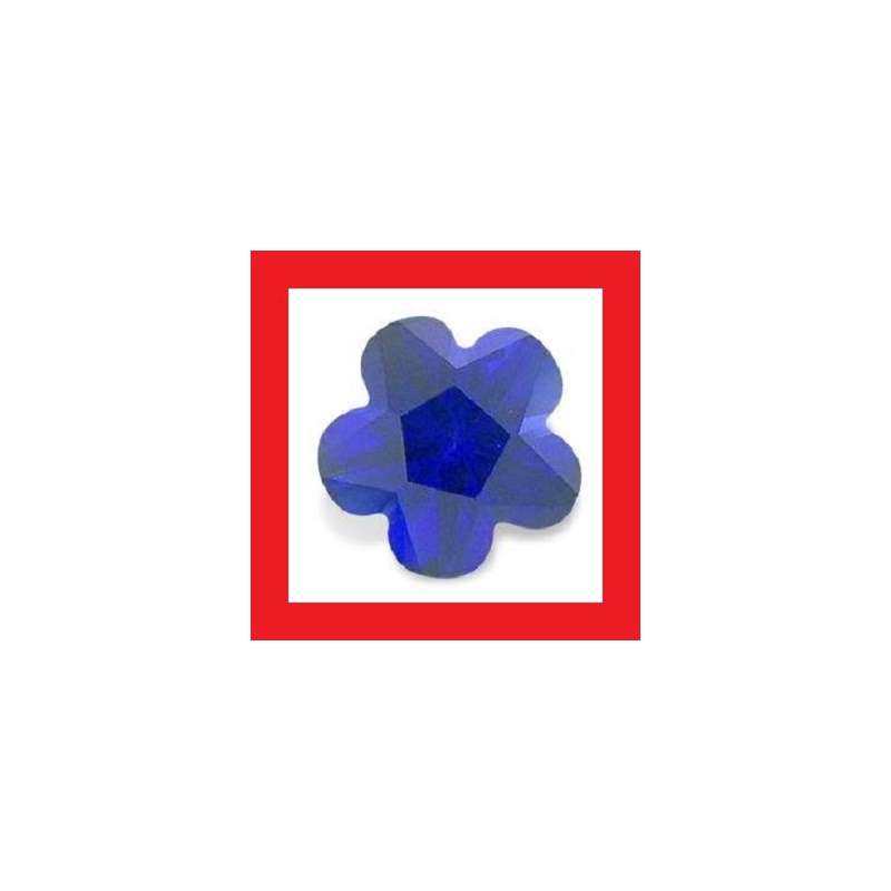 Sapphire [Created] - Faceted Flower Shape - 3.58cts