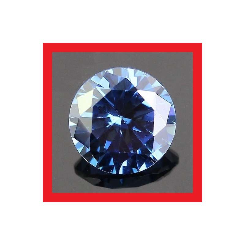 Tanzanite [Created Simulant] - Faceted Round Shape - 3.27cts