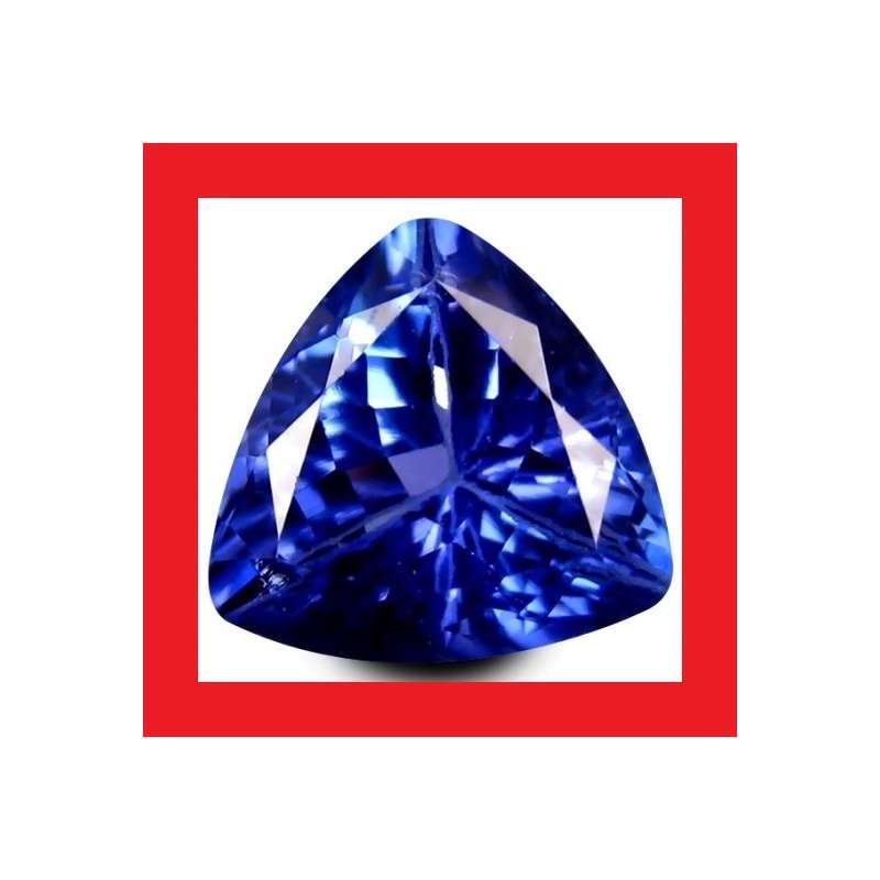 Tanzanite [Created Simulant] - Faceted Triangle Shape - 5.68cts