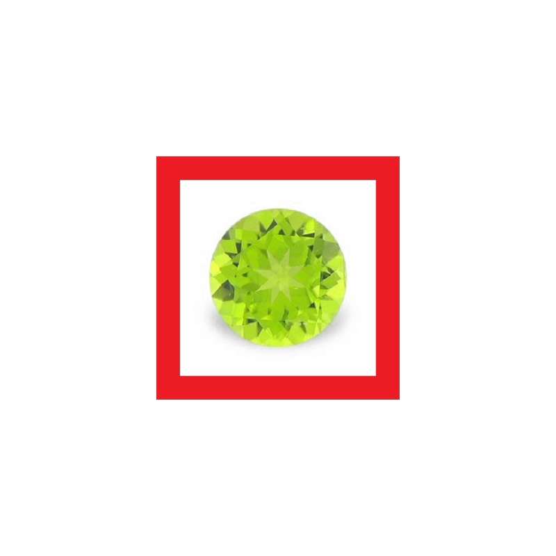 Peridot [Myanmar] - Faceted Round Shape - 0.23cts