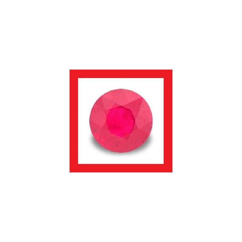 Ruby [Madagascar] - Faceted Round Shape - 0.21cts