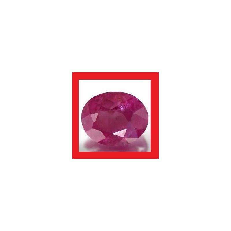 Ruby [Myanmar] - Faceted Oval Shape - 0.37cts