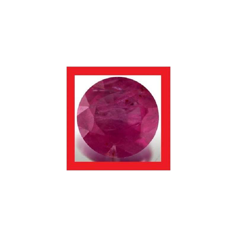 Ruby [Myanmar] - Faceted Round Shape - 0.27cts