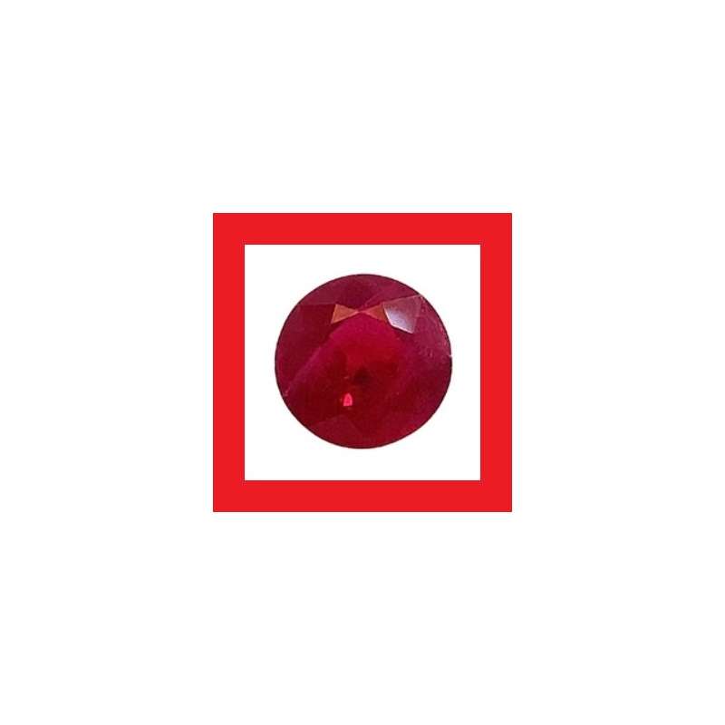 Ruby [Madagascar] - Faceted Round Shape - 0.36cts