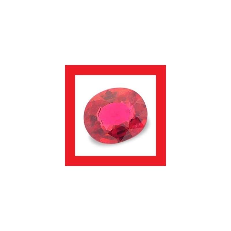 Ruby [Myanmar] - Faceted Oval Shape - 0.72cts