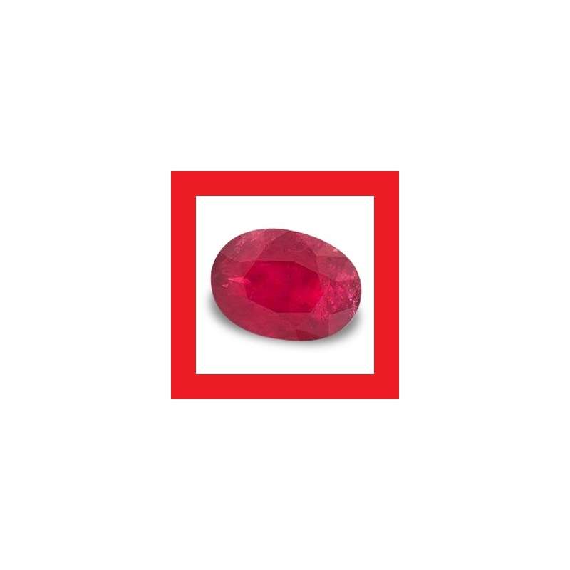 Ruby [Madagascar] - Faceted Oval Shape - 0.91cts