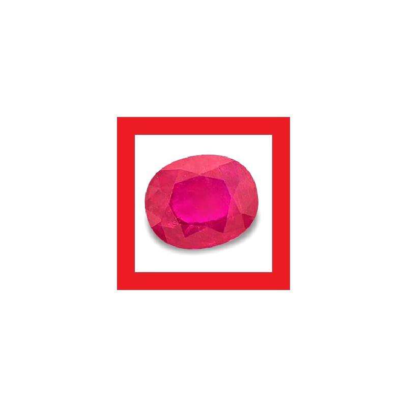 Ruby [Madagascar] - Faceted Oval Shape - 0.82cts